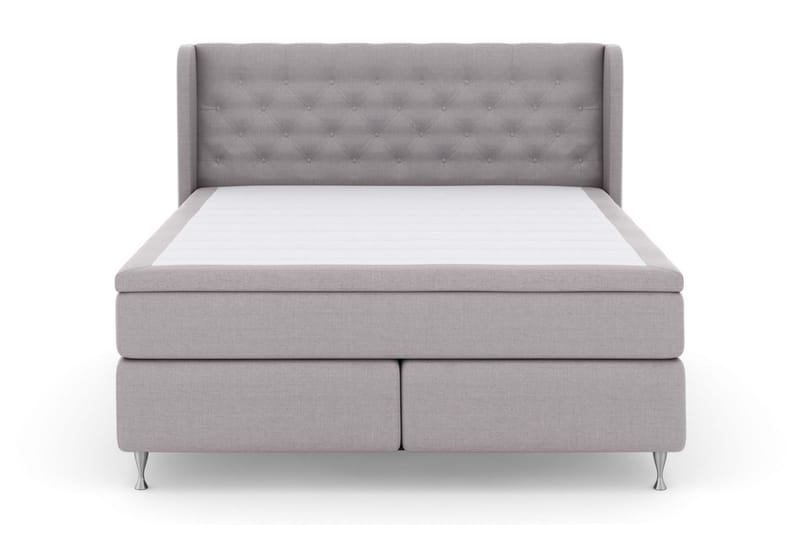 Select No 5 Komplett Sängpaket 180x200 Fast Watergel - Ljusgrå/Silver - Möbler - Säng - Kontinentalsäng