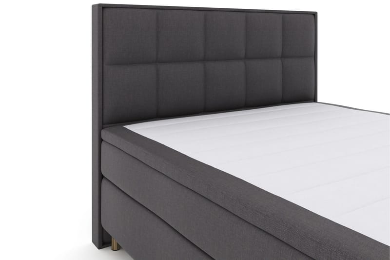 Select No 5 Komplett Sängpaket 180x200 Fast Watergel - Mörkgrå/Koppar - Möbler - Säng - Kontinentalsäng