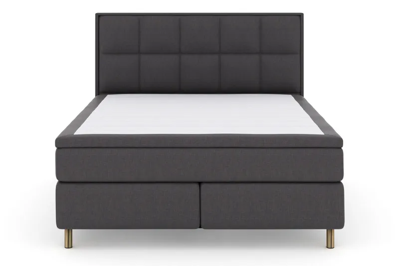 Select No 5 Komplett Sängpaket 180x200 Fast Watergel - Mörkgrå/Koppar - Möbler - Säng - Kontinentalsäng
