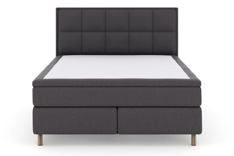 Select No 5 Komplett Sängpaket 180x200 Fast Watergel - Mörkgrå/Koppar - Möbler - Säng - Kontinentalsäng