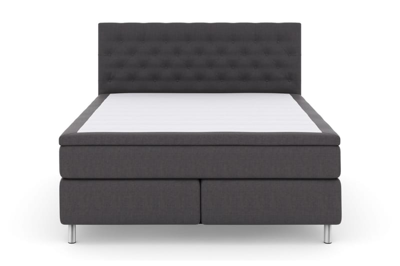 Select No 5 Komplett Sängpaket 180x200 Fast Watergel - Mörkgrå/Metall - Möbler - Säng - Kontinentalsäng