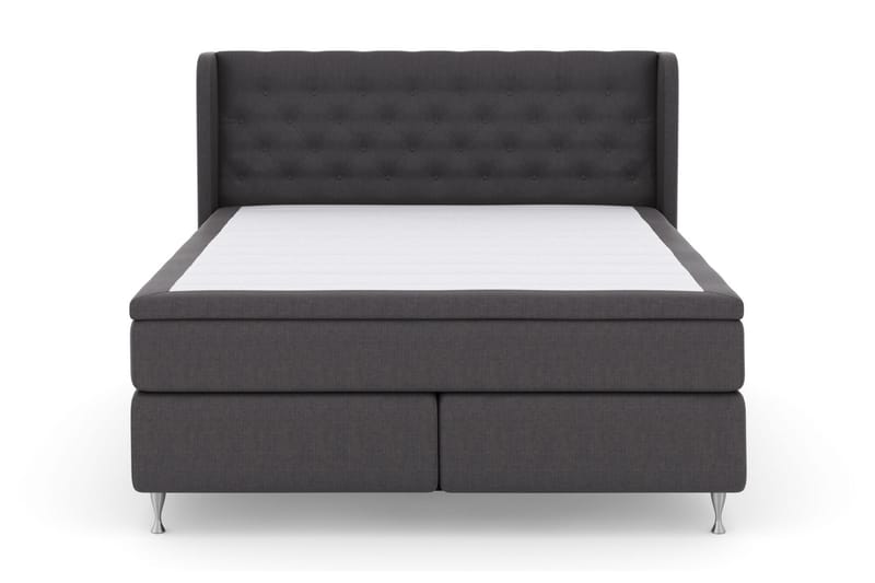 Select No 5 Komplett Sängpaket 180x200 Fast Watergel - Mörkgrå/Silver - Möbler - Säng - Komplett sängpaket