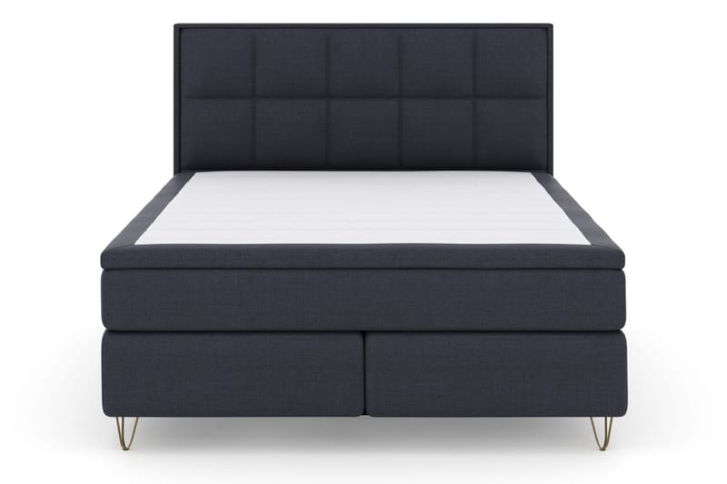 Select No 5 Komplett Sängpaket 180x200 Fast/Medium Latex - Blå/Metall V-form - Möbler - Säng - Kontinentalsäng