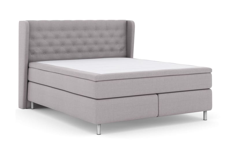 Select No 5 Komplett Sängpaket 180x200 Fast/Medium Latex - Ljusgrå/Metall - Möbler - Säng - Kontinentalsäng