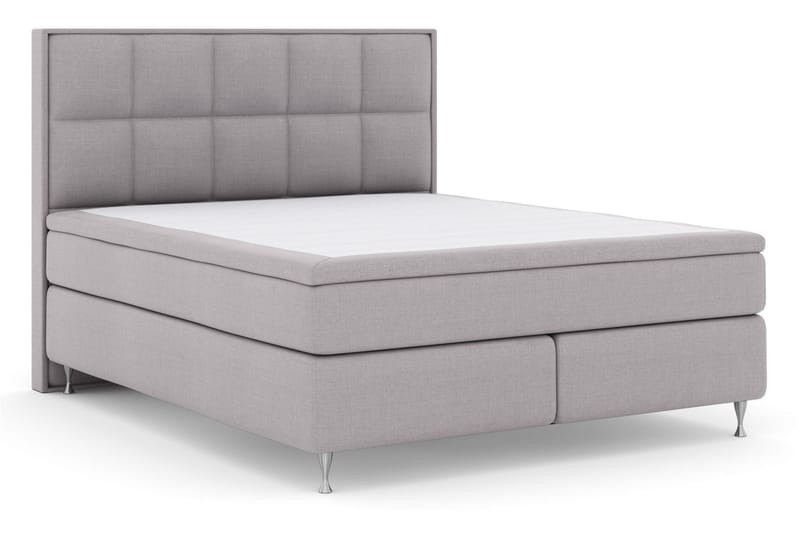 Select No 5 Komplett Sängpaket 180x200 Fast/Medium Latex - Ljusgrå/Silver - Möbler - Säng - Komplett sängpaket