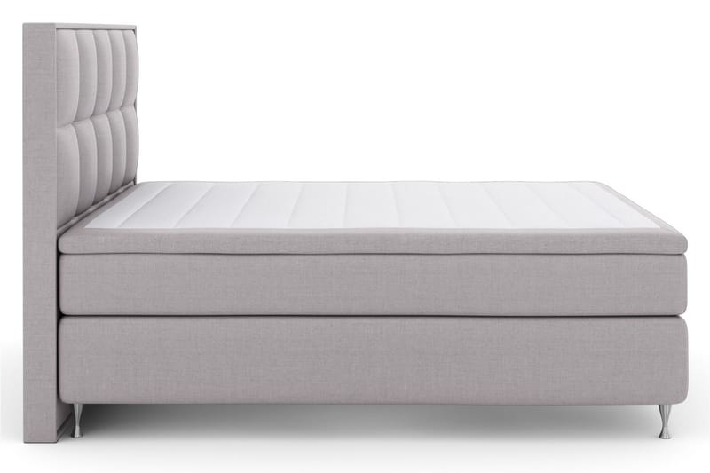 Select No 5 Komplett Sängpaket 180x200 Fast/Medium Latex - Ljusgrå/Silver - Möbler - Säng - Komplett sängpaket