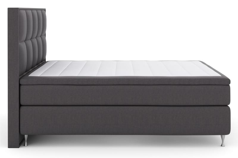 Select No 5 Komplett Sängpaket 180x200 Fast/Medium Latex - Mörkgrå/Silver - Möbler - Säng - Komplett sängpaket