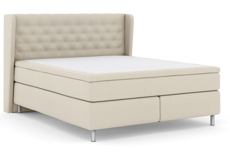 Select No 5 Komplett Sängpaket 180x200 Fast/Medium Watergel - Beige/Metall - Komplett sängpaket - Kontinentalsäng - Dubbelsäng