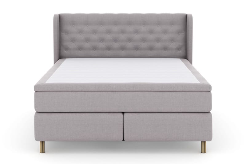 Select No 5 Komplett Sängpaket 180x200 Fast/Medium Watergel - Ljusgrå/Koppar - Möbler - Säng - Kontinentalsäng