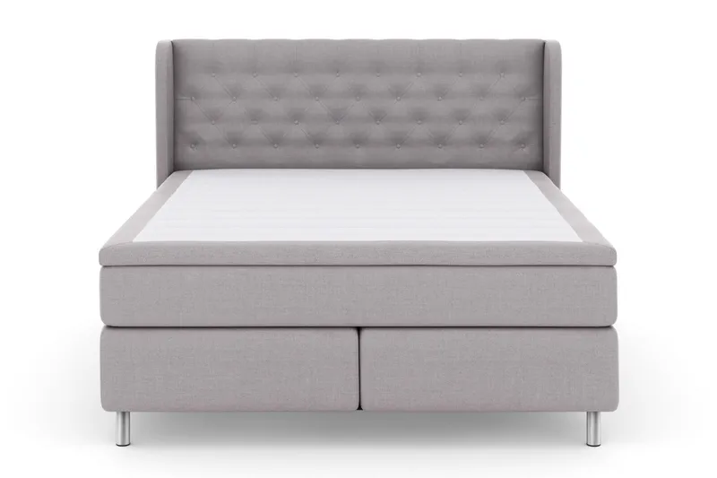 Select No 5 Komplett Sängpaket 180x200 Fast/Medium Watergel - Ljusgrå/Metall - Möbler - Säng - Kontinentalsäng