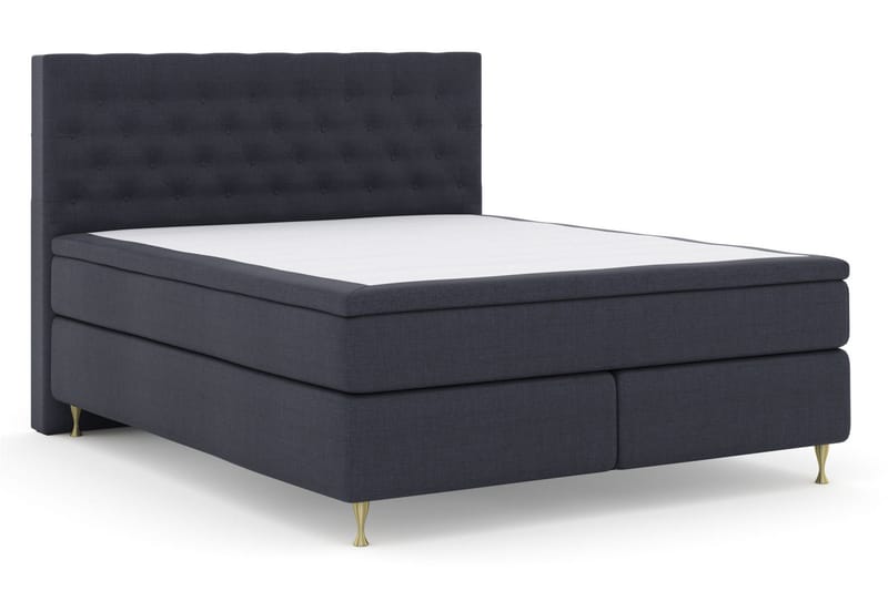 Select No 5 Komplett Sängpaket 180x200 Medium Latex - Blå/Guld - Möbler - Säng - Kontinentalsäng