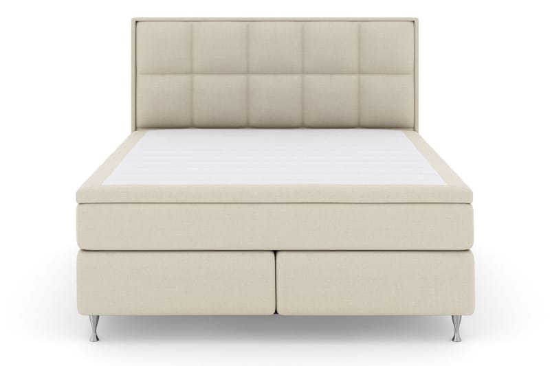 Select No 5 Komplett Sängpaket 210x210 Fast Watergel - Beige/Silver - Komplett sängpaket - Kontinentalsäng - Dubbelsäng - Familjesäng