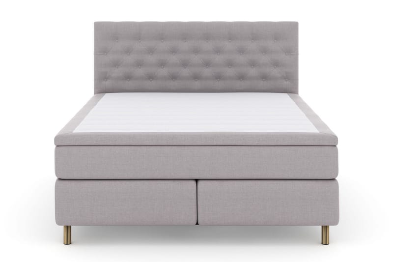 Select No 5 Komplett Sängpaket 210x210 Fast Watergel - Ljusgrå/Koppar - Möbler - Säng - Kontinentalsäng
