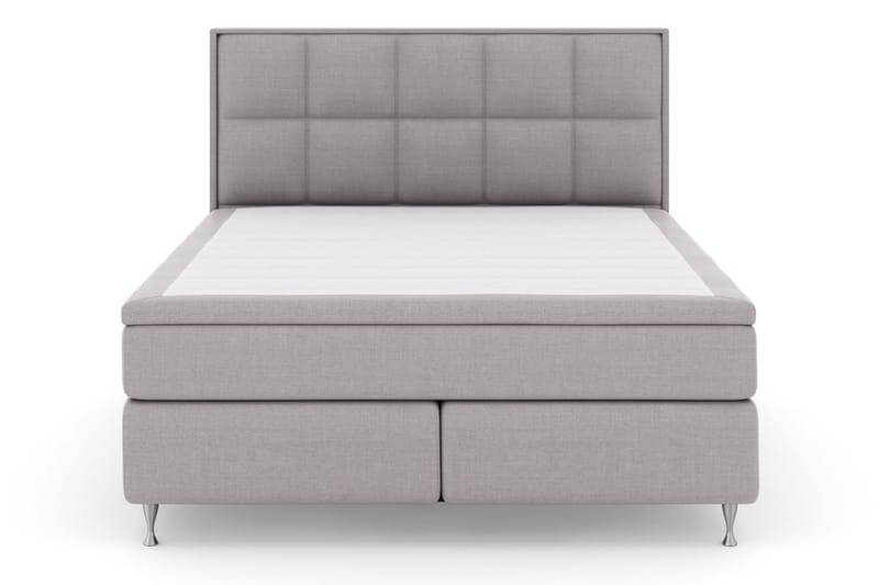 Select No 5 Komplett Sängpaket 210x210 Fast Watergel - Ljusgrå/Silver - Komplett sängpaket - Kontinentalsäng - Dubbelsäng - Familjesäng