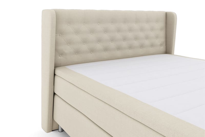 Select No 5 Komplett Sängpaket 210x210 Fast/Medium Latex - Beige/Metall - Komplett sängpaket - Kontinentalsäng - Dubbelsäng - Familjesäng