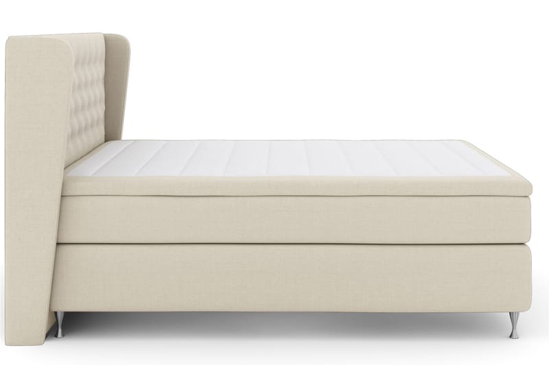 Select No 5 Komplett Sängpaket 210x210 Fast/Medium Watergel - Beige/Silver - Komplett sängpaket - Kontinentalsäng - Dubbelsäng - Familjesäng