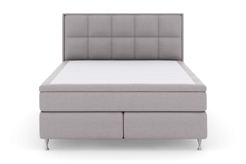 Select No 5 Komplett Sängpaket 210x210 Fast/Medium Watergel, Ljusgrå/Silver