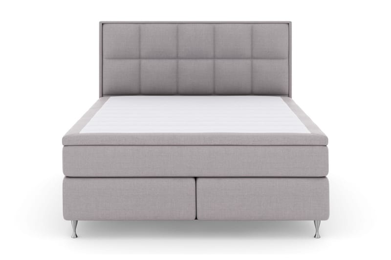 Select No 5 Komplett Sängpaket 210x210 Fast/Medium Watergel - Ljusgrå/Silver - Komplett sängpaket - Kontinentalsäng - Dubbelsäng - Familjesäng