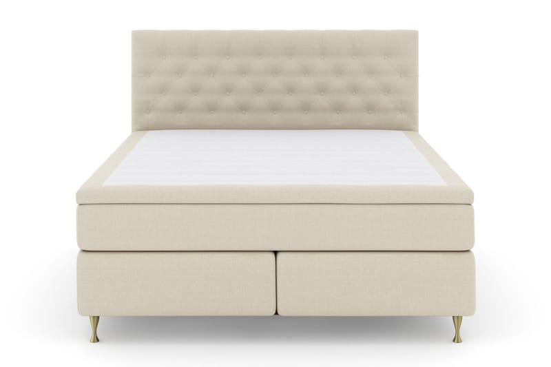 Select No 5 Komplett Sängpaket 210x210 Medium Latex - Beige/Guld - Möbler - Säng - Kontinentalsäng