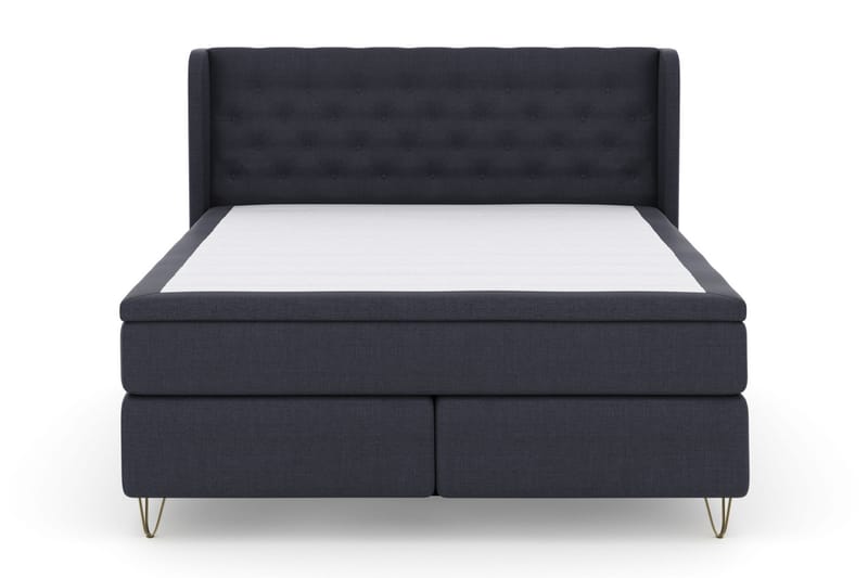 Select No 5 Komplett Sängpaket 210x210 Medium Latex - Blå/Metall V-form - Möbler - Säng - Komplett sängpaket