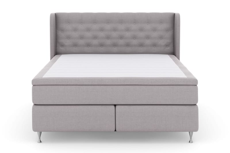 Select No 5 Komplett Sängpaket 210x210 Medium Watergel - Ljusgrå/Silver - Komplett sängpaket - Kontinentalsäng - Dubbelsäng - Familjesäng