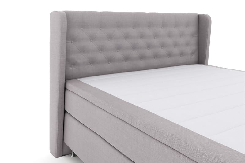 Select No 5 Komplett Sängpaket 210x210 Medium Watergel - Ljusgrå/Silver - Komplett sängpaket - Kontinentalsäng - Dubbelsäng - Familjesäng