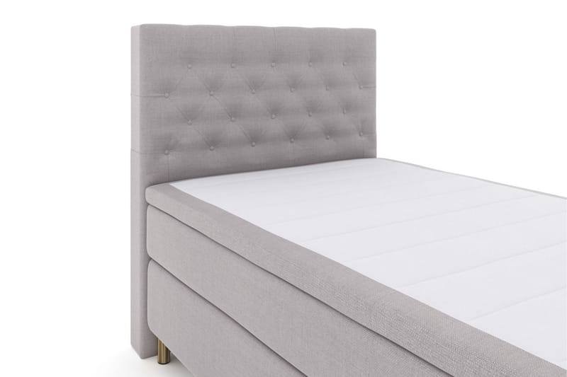 Select No 5 Kontinentalsäng 120x200 Fast Latex - Ljusgrå/Koppar - Möbler - Säng - Kontinentalsäng