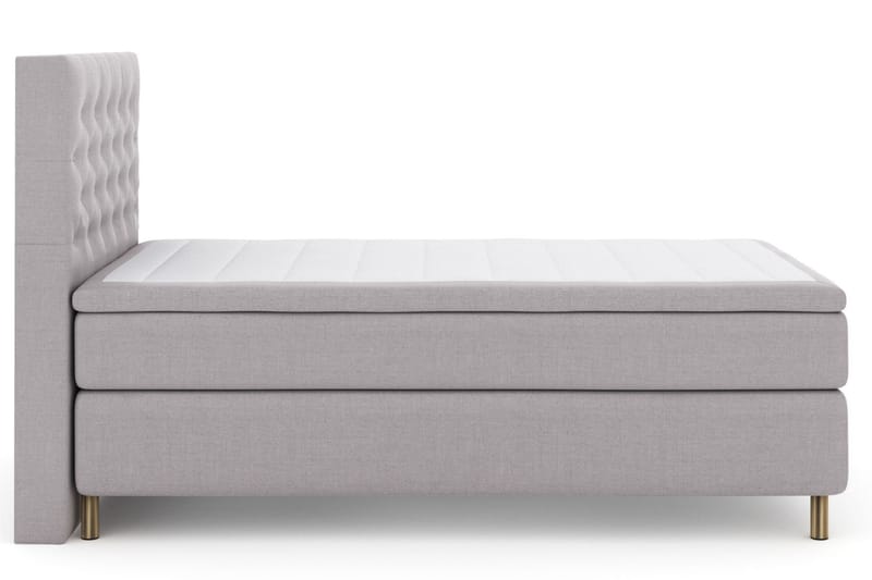 Select No 5 Kontinentalsäng 120x200 Fast Latex - Ljusgrå/Koppar - Möbler - Säng - Kontinentalsäng
