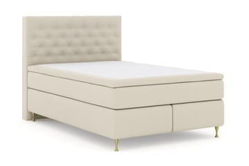 Select No 5 Kontinentalsäng 140x200 Fast/Medium Latex - Beige/Guld - Möbler - Säng - Kontinentalsäng