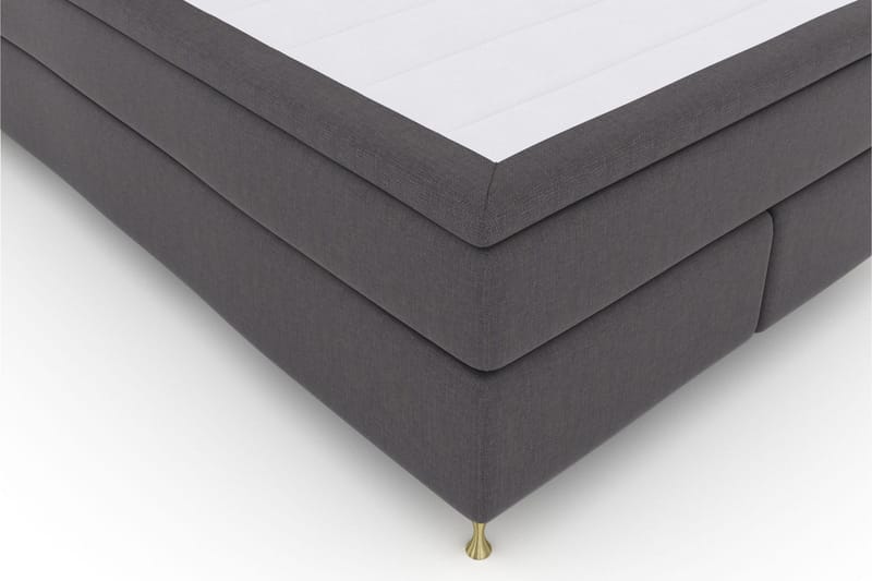 Select No 5 Kontinentalsäng 140x200 Fast/Medium Watergel - Mörkgrå/Guld - Möbler - Säng - Kontinentalsäng