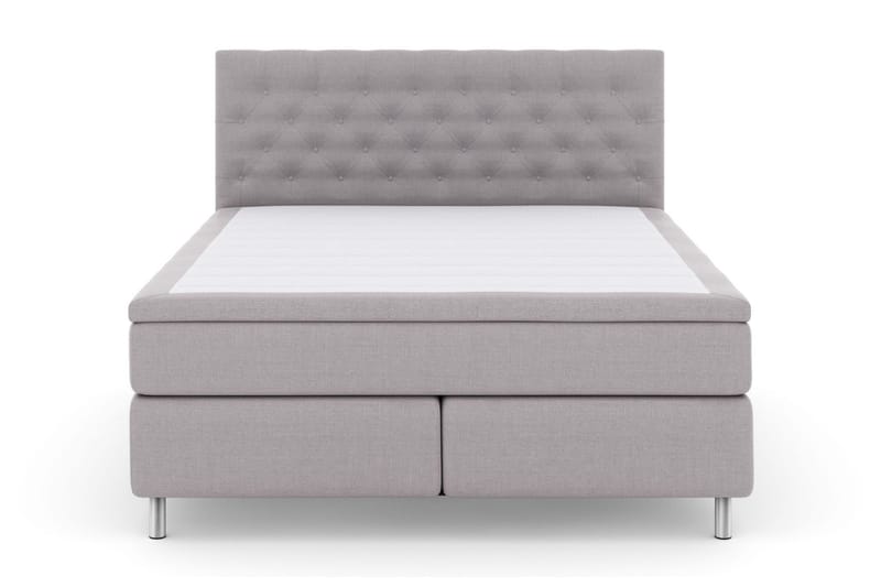 Select No 5 Kontinentalsäng 160x200 Fast Latex - Ljusgrå/Metall - Möbler - Säng - Kontinentalsäng