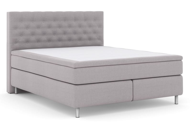 Select No 5 Kontinentalsäng 180x200 Fast Latex - Ljusgrå/Metall - Möbler - Säng - Kontinentalsäng