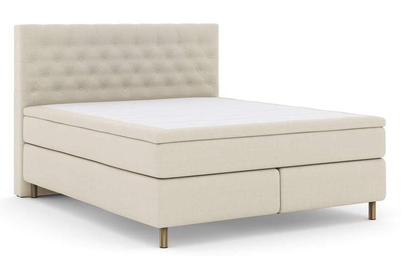 Select No 5 Kontinentalsäng 180x200 Fast/Medium Latex - Beige/Koppar - Möbler - Säng - Kontinentalsäng