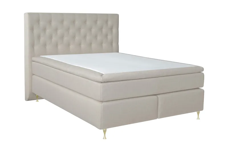 Select No 5 Kontinentalsäng 210x210 Medium Latex - Beige/Guld - Möbler - Säng - Kontinentalsäng