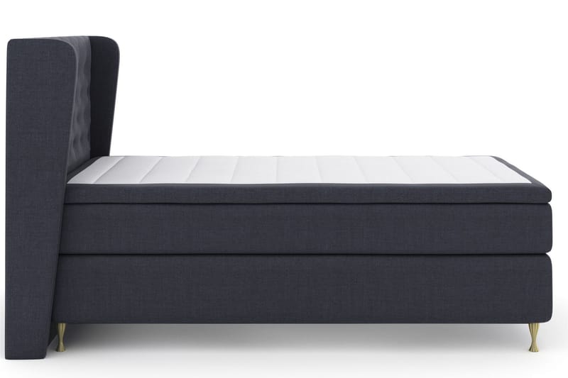 Select No 6 Komplett Sängpaket 120x200 Fast Memory/Pocket - Blå/Guld - Möbler - Säng - Komplett sängpaket