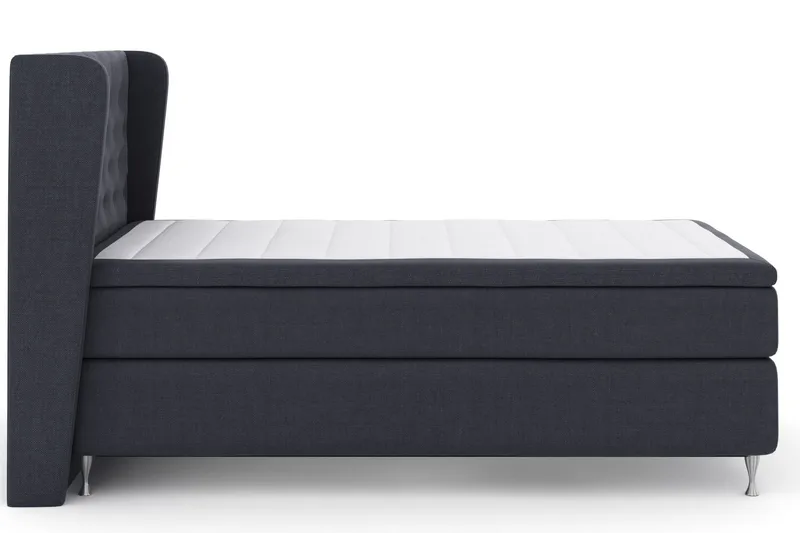Select No 6 Komplett Sängpaket 120x200 Fast Memory/Pocket - Blå/Silver - Möbler - Säng - Kontinentalsäng