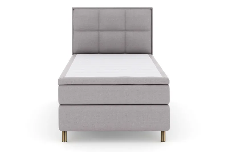 Select No 6 Komplett Sängpaket 120x200 Fast Watergel - Ljusgrå/Koppar - Möbler - Säng - Kontinentalsäng