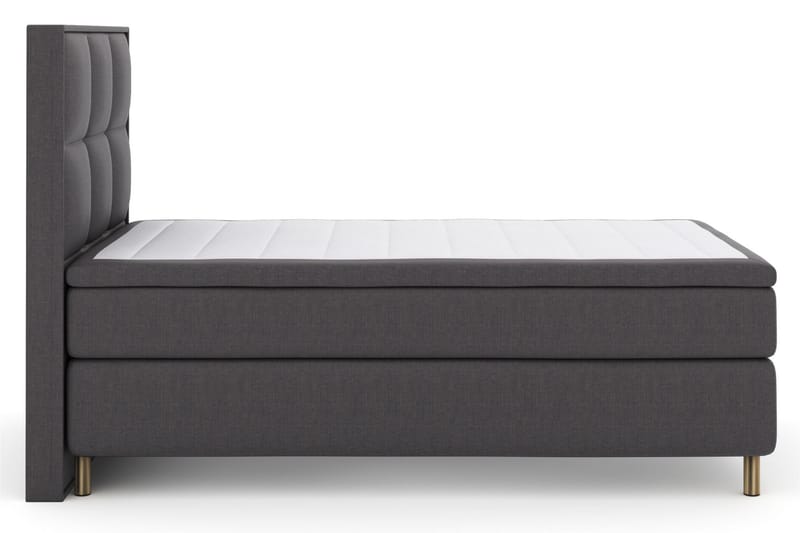 Select No 6 Komplett Sängpaket 120x200 Fast Watergel - Mörkgrå/Koppar - Möbler - Säng - Komplett sängpaket