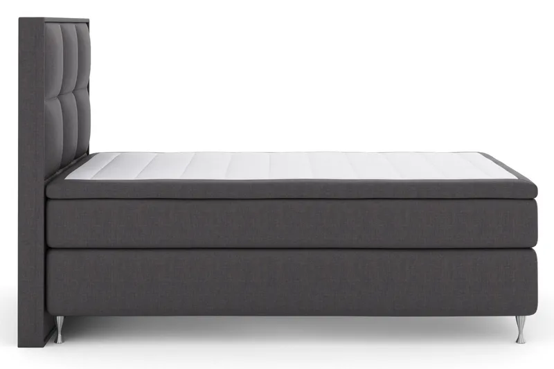 Select No 6 Komplett Sängpaket 120x200 Fast Watergel - Mörkgrå/Silver - Möbler - Säng - Kontinentalsäng