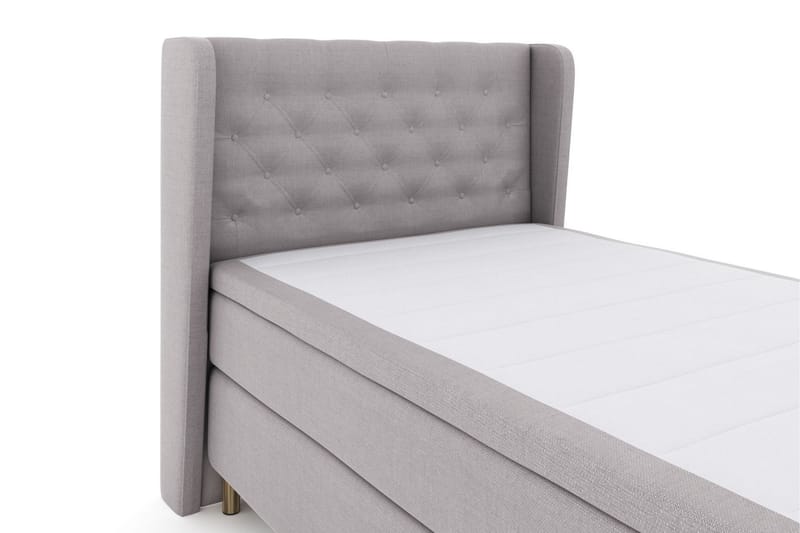 Select No 6 Komplett Sängpaket 120x200 Medium Latex/Memory - Ljusgrå/Koppar - Möbler - Säng - Kontinentalsäng