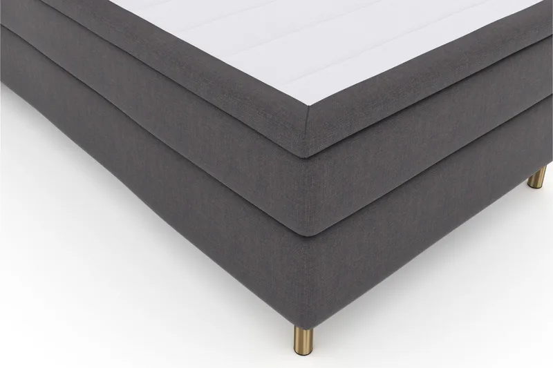 Select No 6 Komplett Sängpaket 120x200 Medium Latex/Memory - Mörkgrå/Koppar - Möbler - Säng - Kontinentalsäng