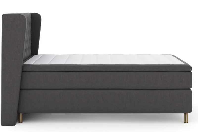 Select No 6 Komplett Sängpaket 120x200 Medium Latex/Memory - Mörkgrå/Koppar - Möbler - Säng - Kontinentalsäng