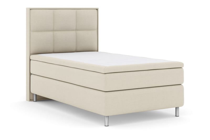 Select No 6 Komplett Sängpaket 120x200 Medium Memory/Pocket - Beige/Metall - Möbler - Säng - Kontinentalsäng