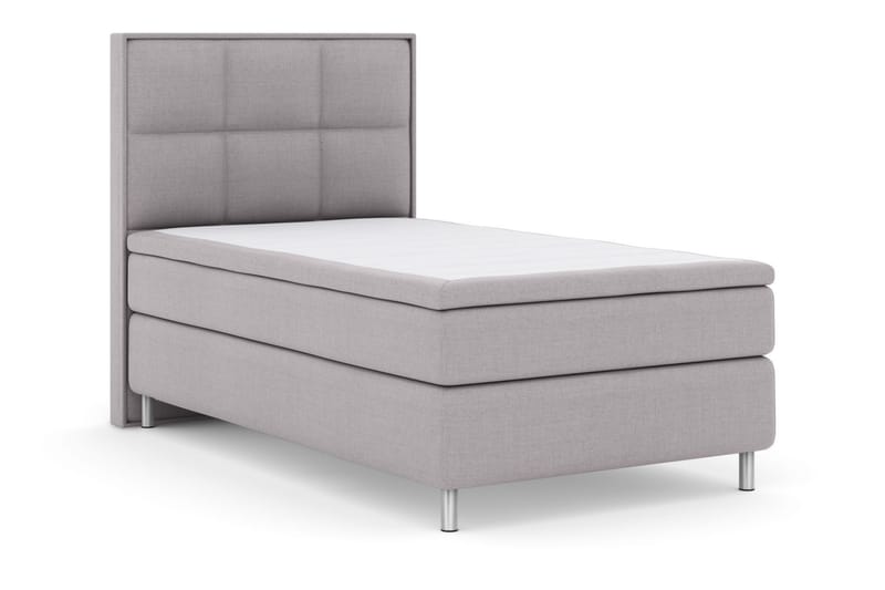 Select No 6 Komplett Sängpaket 120x200 Medium Memory/Pocket - Ljusgrå/Metall - Möbler - Säng - Komplett sängpaket