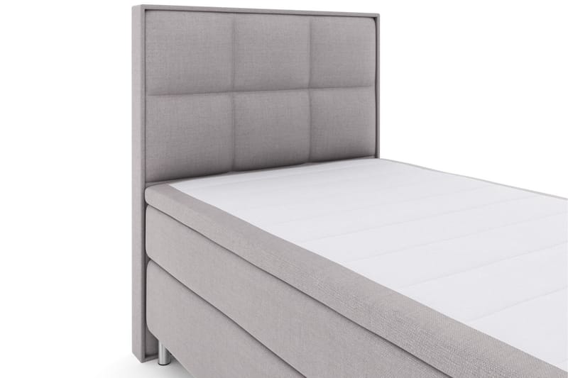 Select No 6 Komplett Sängpaket 120x200 Medium Memory/Pocket - Ljusgrå/Metall - Möbler - Säng - Komplett sängpaket