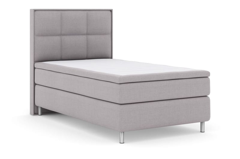 Select No 6 Komplett Sängpaket 120x200 Medium Memory/Pocket - Ljusgrå/Metall - Möbler - Säng - Kontinentalsäng