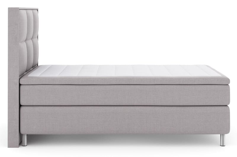 Select No 6 Komplett Sängpaket 120x200 Medium Memory/Pocket - Ljusgrå/Metall - Möbler - Säng - Kontinentalsäng