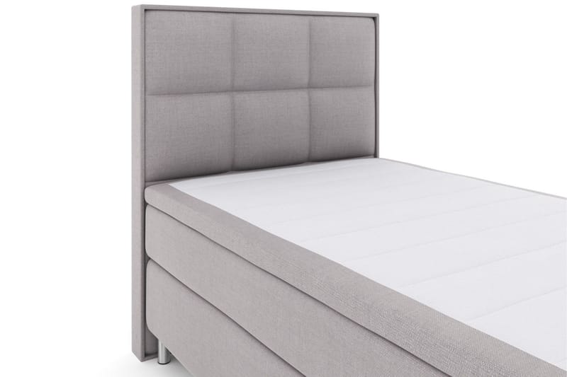 Select No 6 Komplett Sängpaket 120x200 Medium Memory/Pocket - Ljusgrå/Metall - Möbler - Säng - Kontinentalsäng