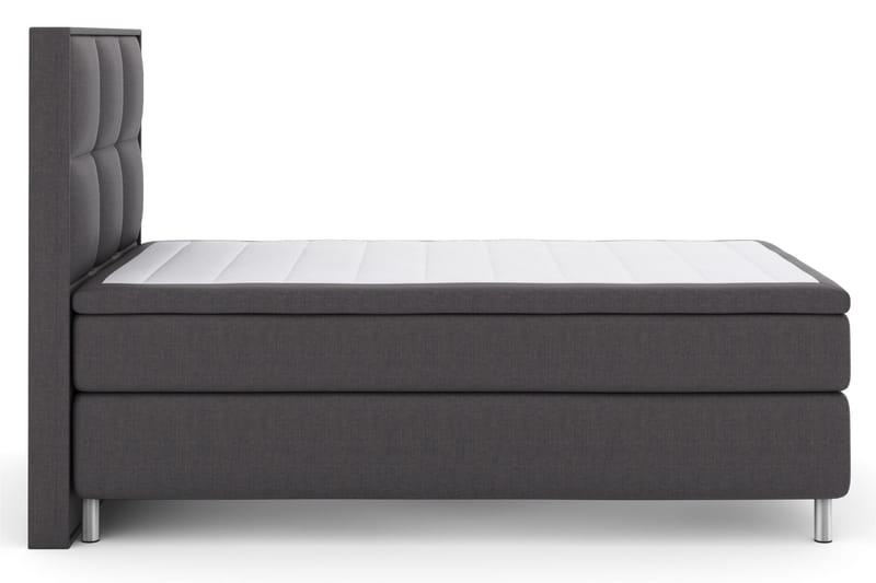 Select No 6 Komplett Sängpaket 120x200 Medium Memory/Pocket - Mörkgrå/Metall - Möbler - Säng - Komplett sängpaket