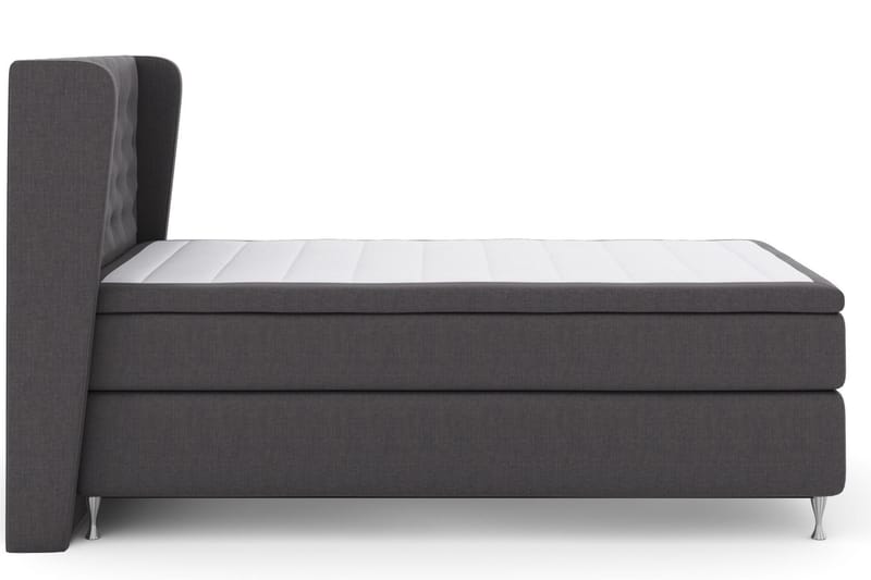 Select No 6 Komplett Sängpaket 120x200 Medium Memory/Pocket - Mörkgrå/Silver - Möbler - Säng - Kontinentalsäng